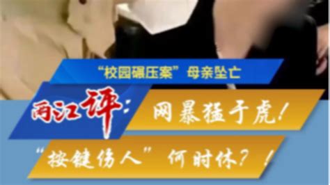 动海报 “校园碾压案”母亲坠亡 两江评：网暴猛于虎！“按键伤人”何时休？！ 网络记者 华龙网