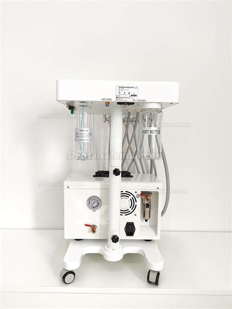 Us Stock Greeloy Mobile Dental Cart Unit Gu P302 With Air Compressor Ga P300 Curing Light