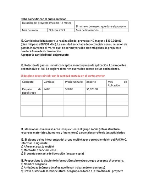 Gu A Para La Elaboraci N Proyectos Culturales Comunitarios Docx