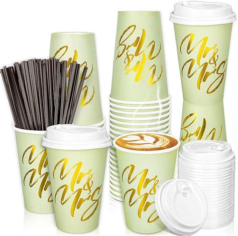 Amazon JarThenaAMCS 100Sets 12oz Sage Green Disposable Coffee Cups