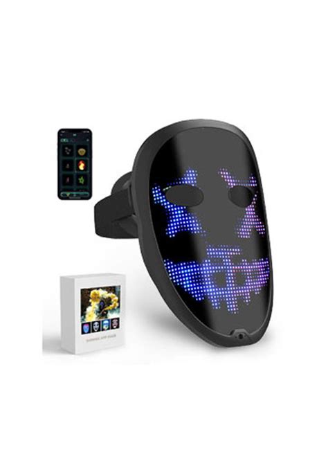 Megoo Led Mask With Bluetooth Programmable App Shining Led Light Up