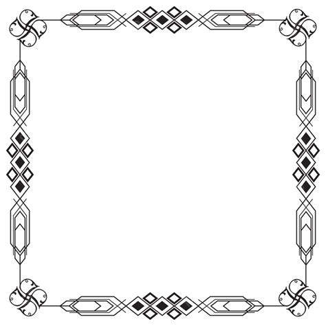 Abstract Frame Border Design Vector Border Design Card Border Design