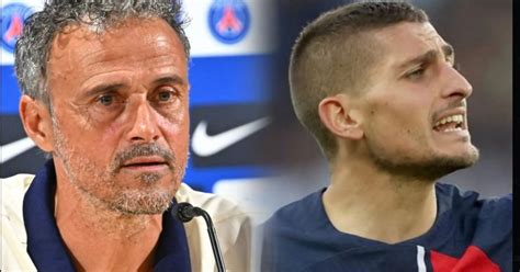 Luis Enrique d accord avec sa direction concernant le départ de Verratti