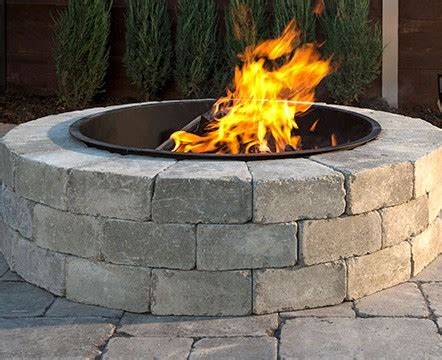 Round Paver Patio With Fire Pit Kit - amarelogiallo