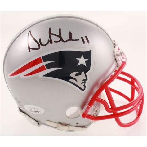 Drew Bledsoe Signed Patriots Mini Helmet Jsa Coa Pristine Auction