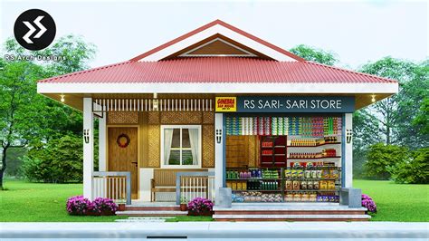 Simple House Design With Store Half Amakan W Bedroom X Meters