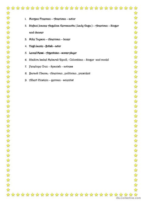 Do You Know Them Famous People Nati English ESL Worksheets Pdf Doc