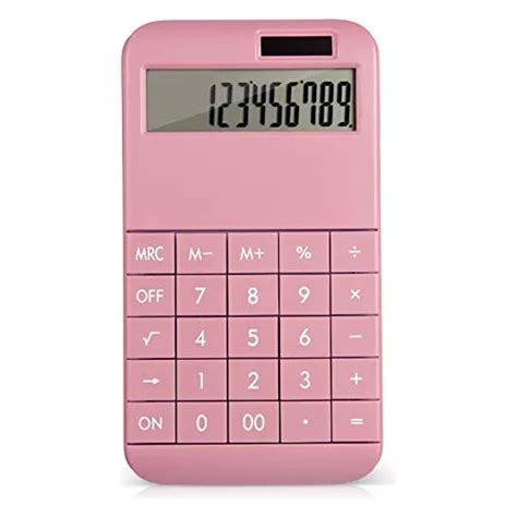 Calculadora Basica Funciones Estandar Color Rosa Pila Solar En Venta En