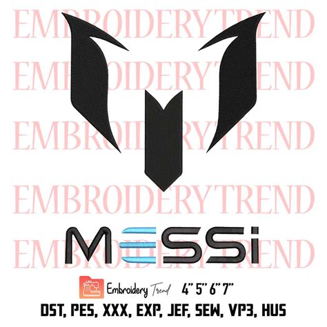 Messi Argentina Logo Embroidery, Lionel Messi Football Embroidery ...