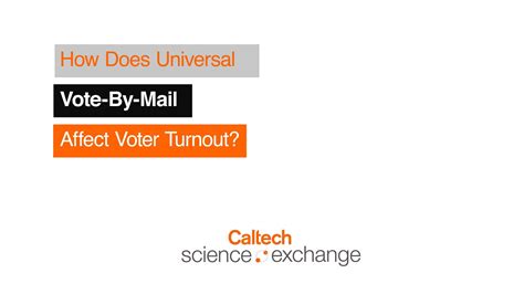 How Does Universal Vote By Mail Affect Voter Turnout Youtube