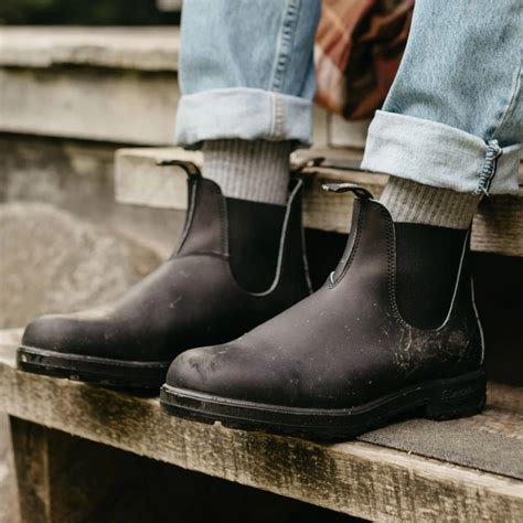 Blundstone U 510 Classics Støvle Sort - 47 | Mens brown leather boots ...