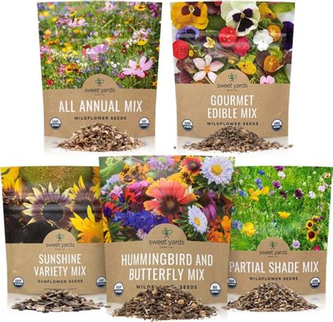 Bulk Wildflower Seeds Variety Pack - Eden Organic Garden