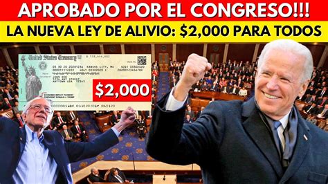 Aprobado Congreso Anuncia La Nueva Ley De Alivio A Las Familias