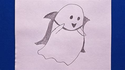 How To Draw A Ghost Ghost Drawing Simple Ghost Drawing Easy Ghost Drawing Drawing Art