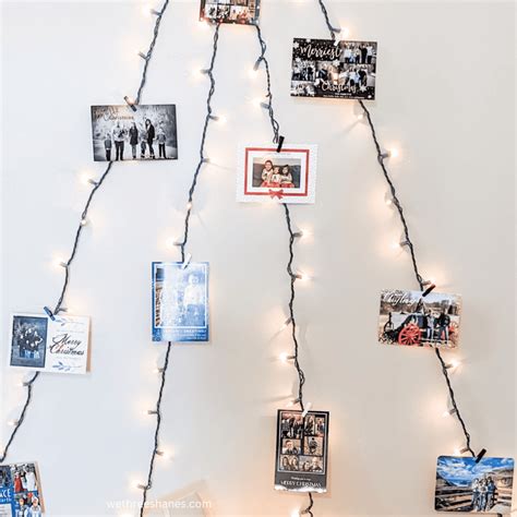 How to DIY a Wall Christmas Tree Using Lights | We Three Shanes