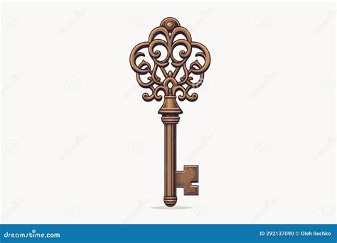 Key And Lock Vector Flat Minimalistic Isolated Vector Style