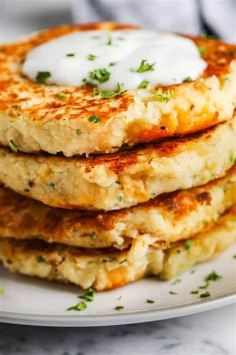 Loaded Mashed Potato Pancakes Recipe 30 Min Side The Shortcut Kitchen