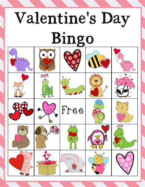 Downloadable Free Printable Valentine Bingo Cards Printable Calendars