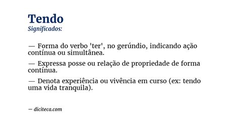 Tendo Em Vista Significado