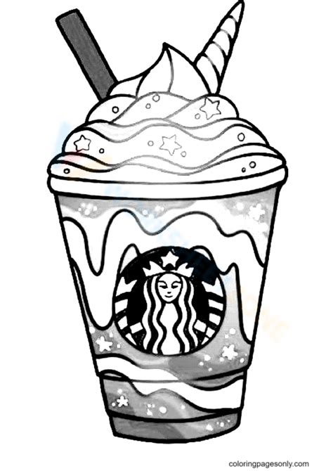 Starbucks Coloring Page K Worksheets Food Coloring Pages Disney Porn