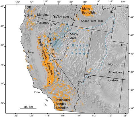 Sierra Nevada On Us Map - Map