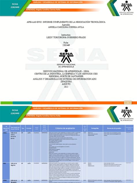 Ap08 Aa9 Ev02 Informe Cumplimiento De La Negociacion Tecnologica