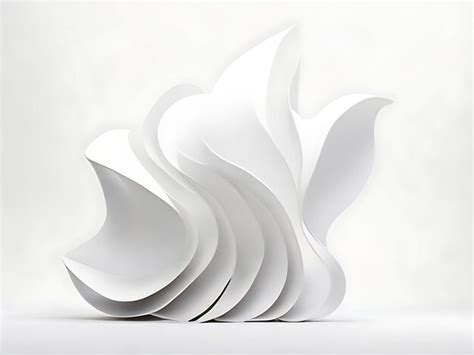 Premium AI Image | abstract futuristic design white background 3d ...