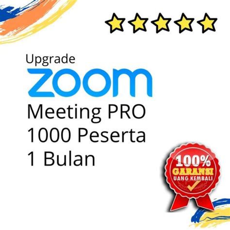 Jual Sewa Zoom Meeting Murah 1000 Pro Licensed 1 Bulan Di Seller