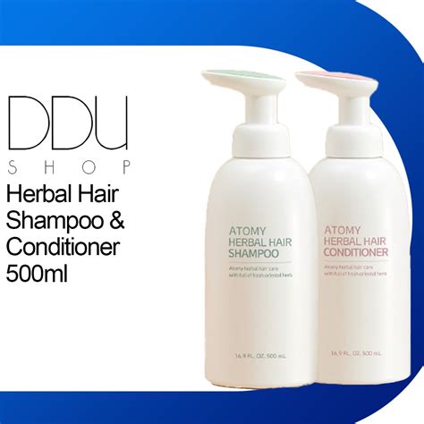 Atomy Herbal Hair Shampoo And Conditioner 500ml Shopee Malaysia