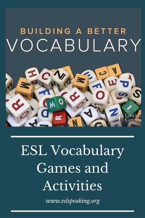 Vocabulary Games for ESL Students: Try Them Out Today! | Esl vocabulary ...