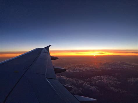 Free Images Horizon Wing Cloud Sky Sunrise Sunset Sunlight