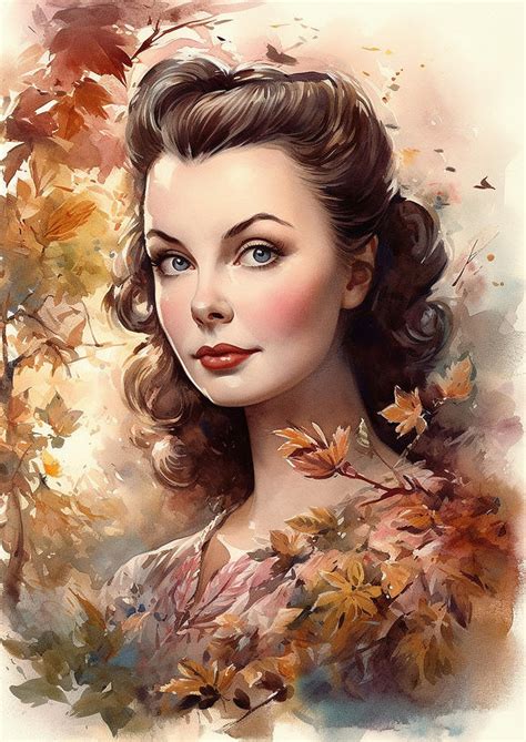 Vivien Leigh Digital Art By Thuy Dinh Thi Fine Art America