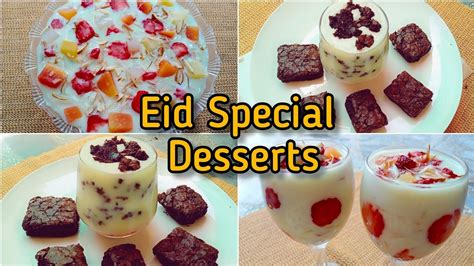 Eid Special Dessert Recipes Lab E Shireen Recipe Brownie Custard