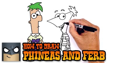 How To Draw Phineas And Ferb Sketchok Easy Drawing Guides Phineas | Hot ...