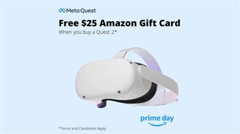 Free $25 Amazon Gift Card With Purchase of Meta Quest 2 for Prime Day