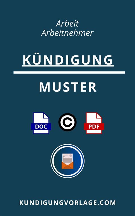 Arbeit Kündigung Arbeitnehmer PDF Vorlage