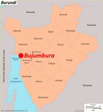 Bujumbura Map | Burundi | Detailed Maps of Bujumbura