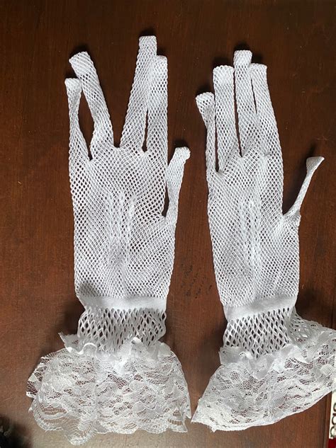 WHITE Halloween Costume GLOVES Mitts, Gift for Her, Gift for Him ...