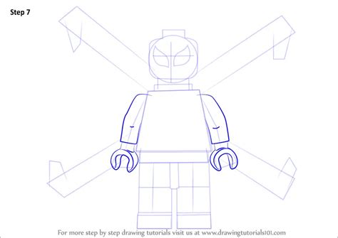 How To Draw Lego Iron Spider Lego Step By Step