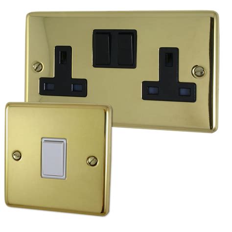 Polished Brass Sockets And Switches From Socket Store