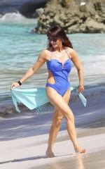 Lizzie Cundy In Bikini On The Beach In Barbados Hawtcelebs