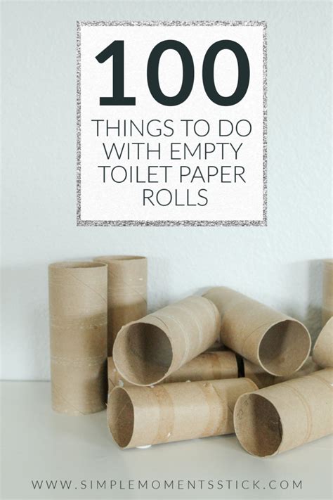 100 Things To Do With Toilet Paper Rolls Simple Moments Stick Toilet Paper Roll Crafts