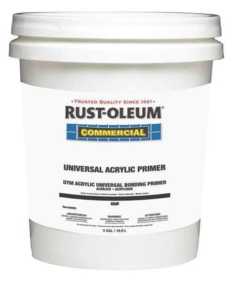 Rust Oleum 5 Gal Gray Water Primer Walmart