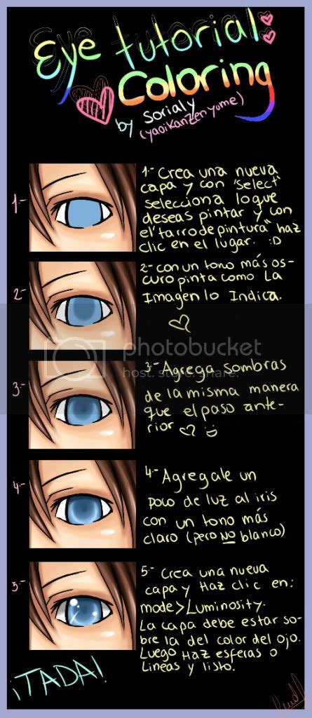 Mundo Yaoi Tutorial Colorear Ojos Anime En Easy Paint Tool Sai