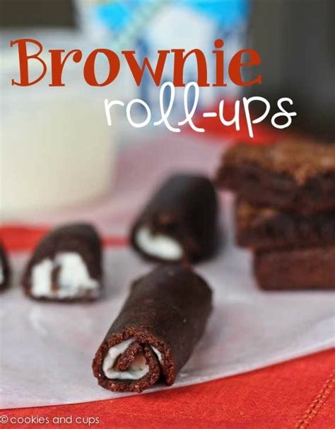 Brownie Roll Ups Homemade Swiss Rolls Cookies And Cups