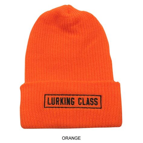 楽天市場ラーキングクラス ニットキャップ LURKING CLASS LOGO BEANIE メンズ ニット帽 ビーニーCRESCENT