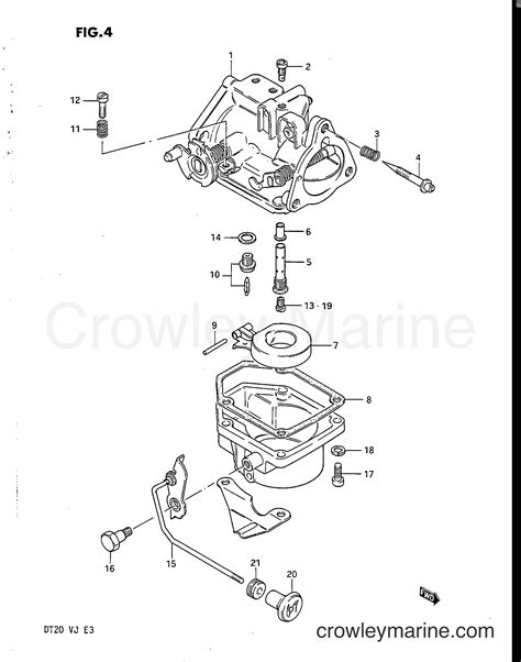 Carburetor Two Stroke Outboard Dt Crowley Marine