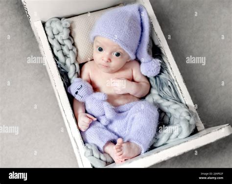 Newborn Baby Portrait Stock Photo Alamy