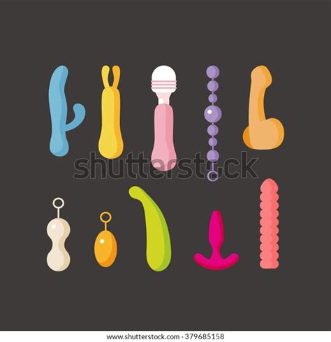 Vector Cute Sex Toys Set Vibrators Stock Vector Royalty Free Shutterstock