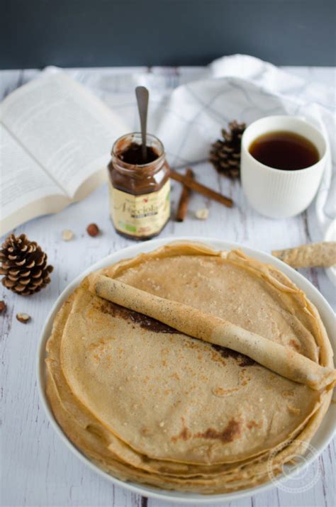 Crêpes au lait de noisette sans lactose IG bas Voyage Gourmand